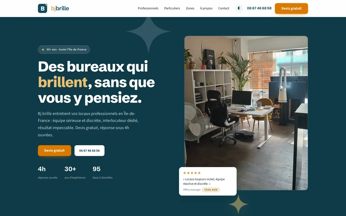 Capture du site bjbrille.fr